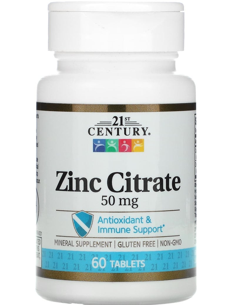 Zinc Citrate 50 mg 60 Tablets